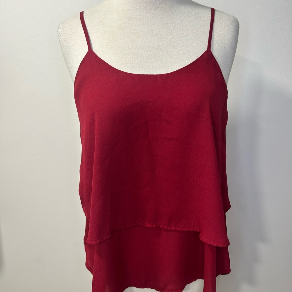 Alya Francesca's Layered criss cross back Tank Top - Small